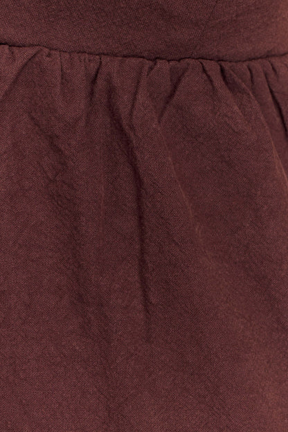 Haut en coton et perles Janayia - Espresso foncé