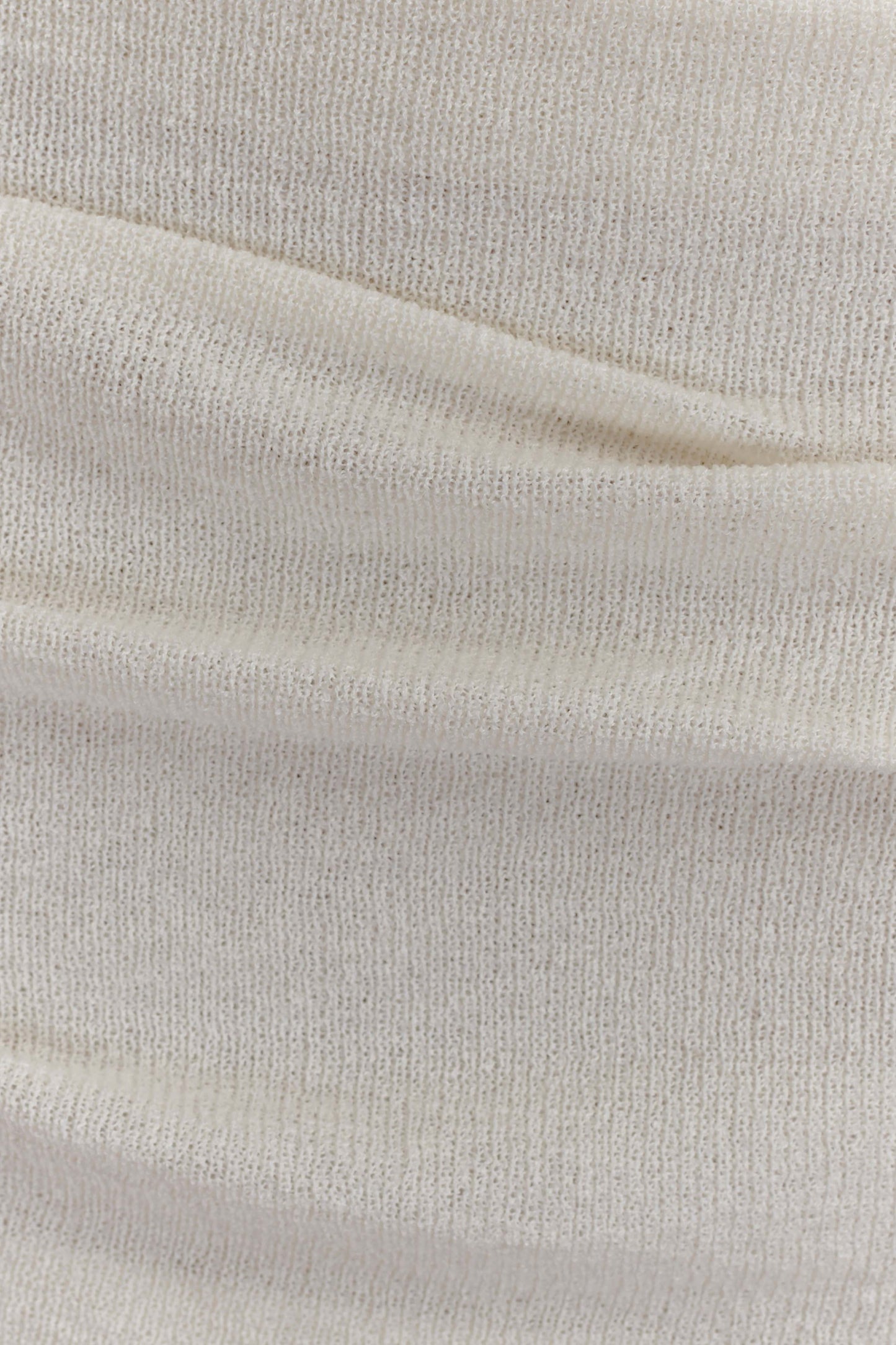 Robe maxi en jersey sans bretelles Elora - Ivoire