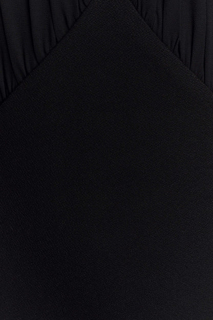 Robe midi à col montant Mierah - Noir