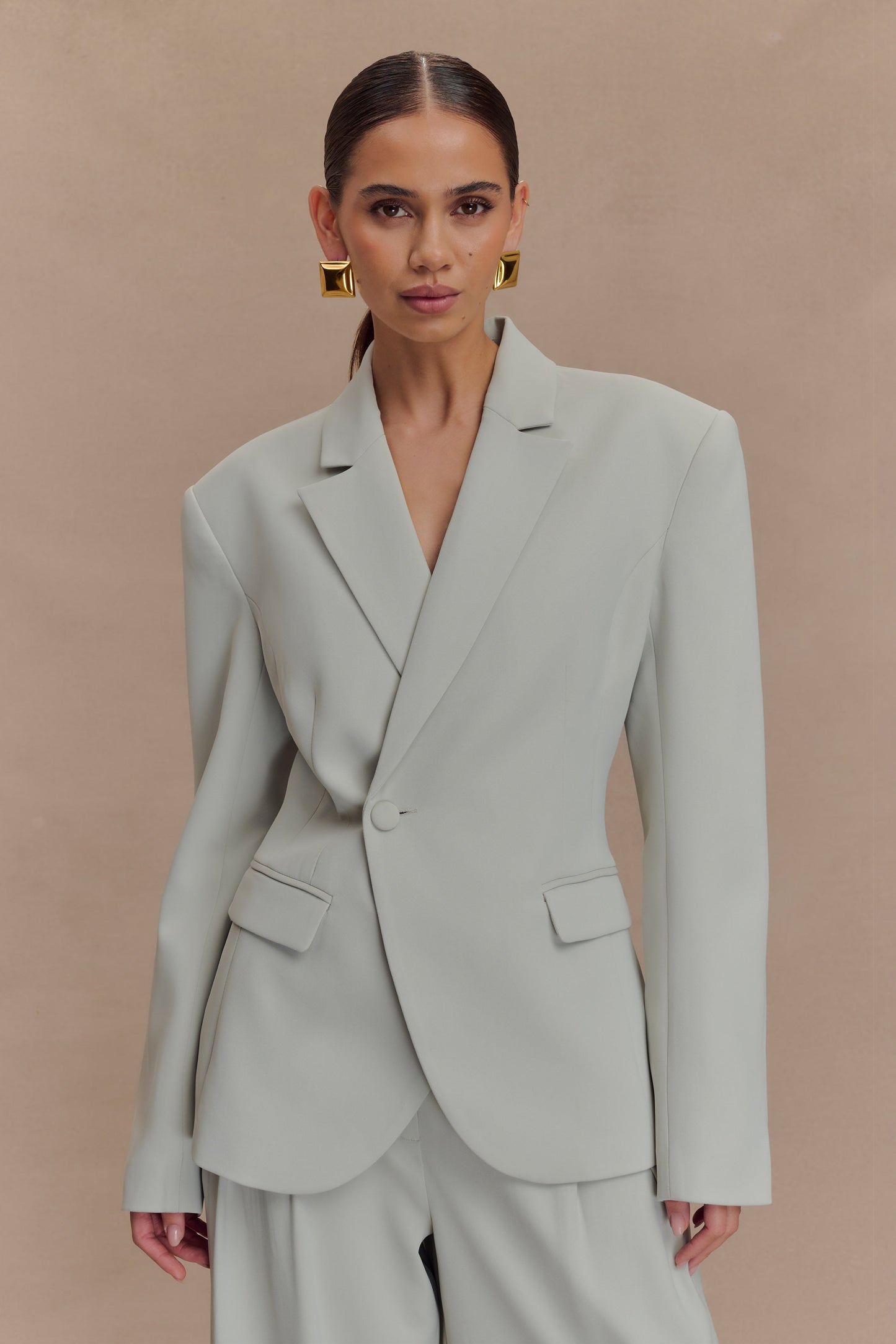 Blazer de costume à taille ajustée Jameson - Sureau clair