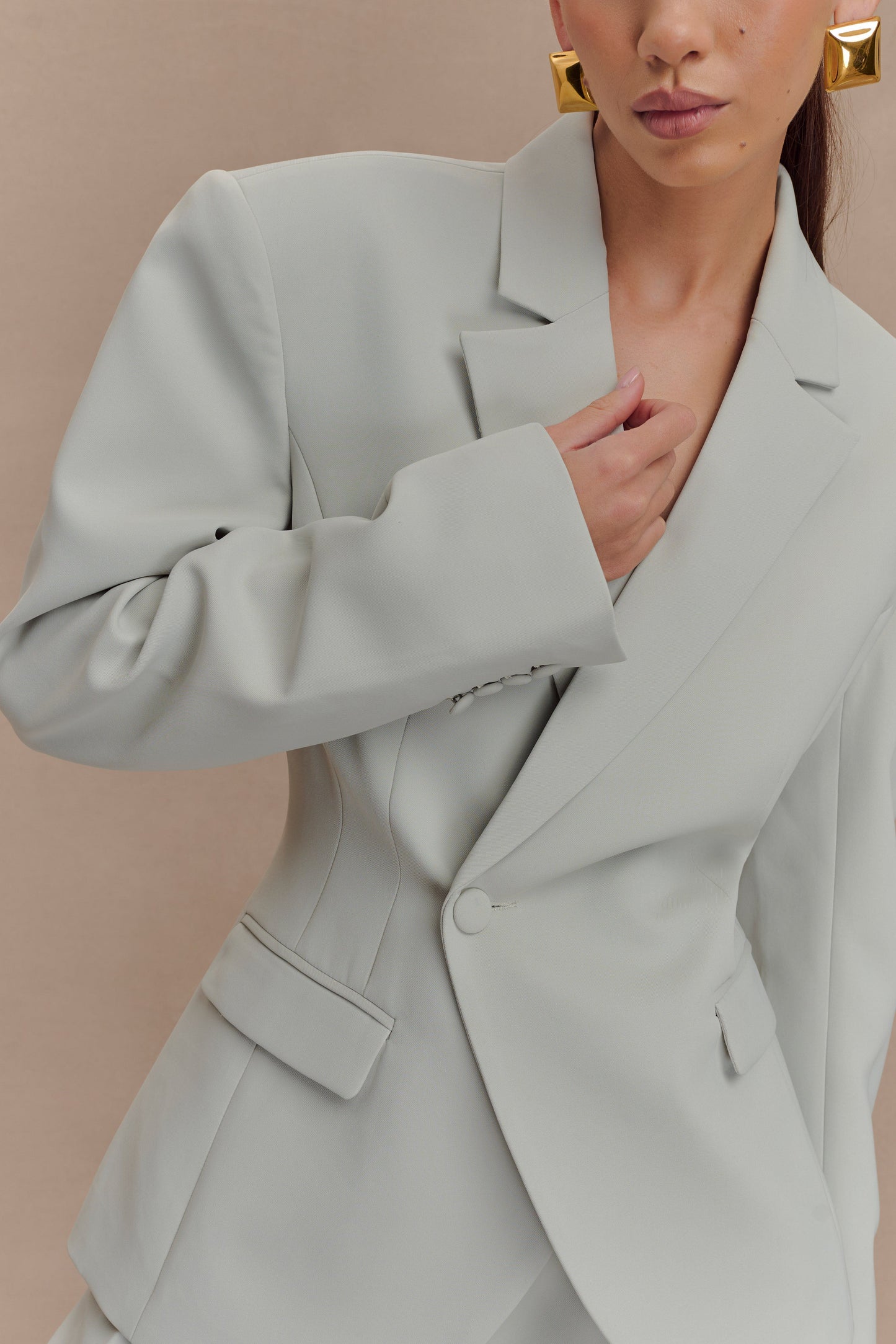 Blazer de costume à taille ajustée Jameson - Sureau clair