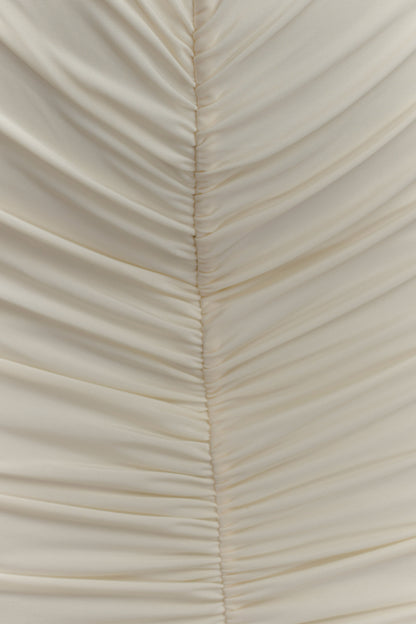 Robe Maxi Étroite à Manches Longues Louisa - Ivoire