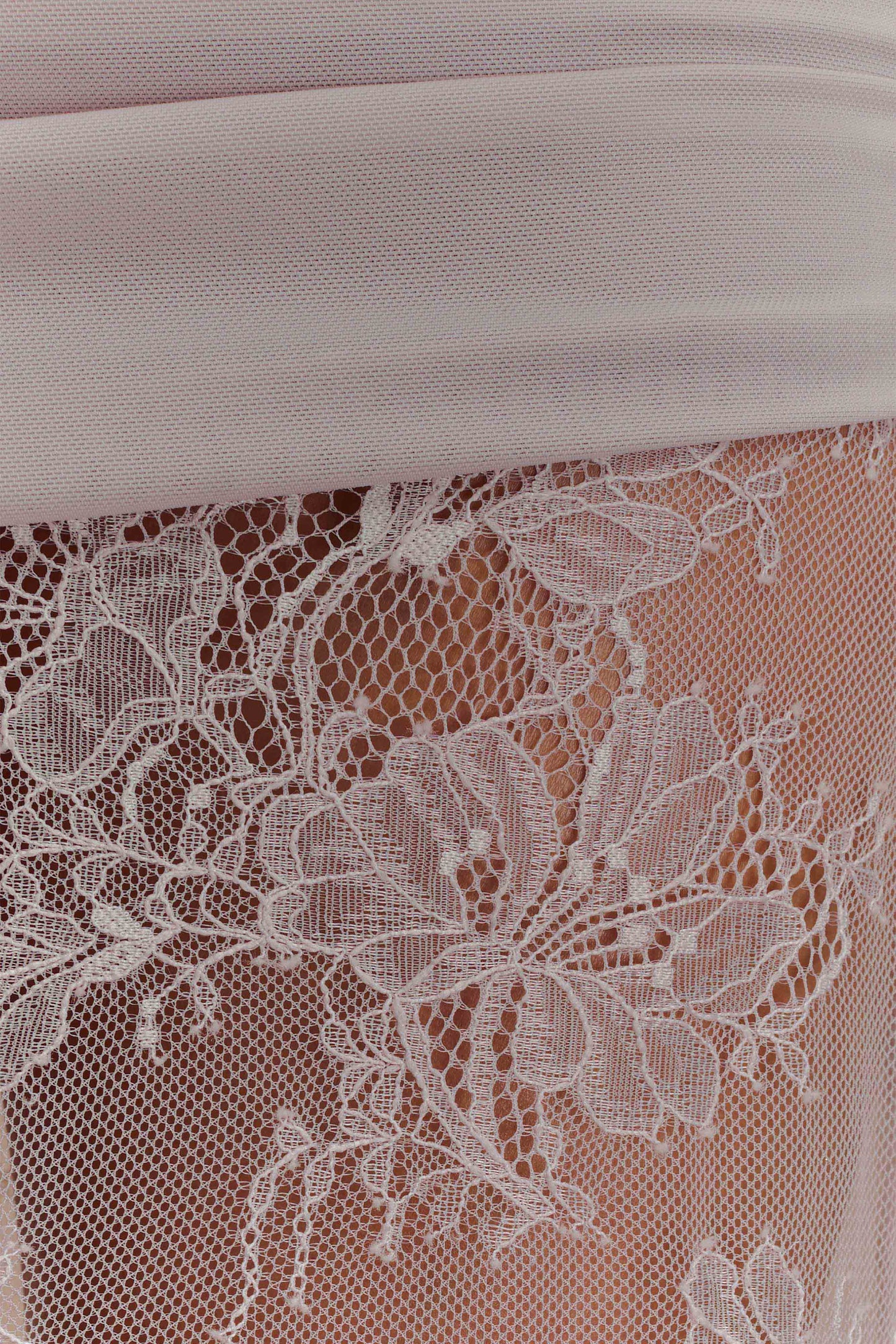 Jupe Maxi Guinevere en Dentelle et Maille - Lila