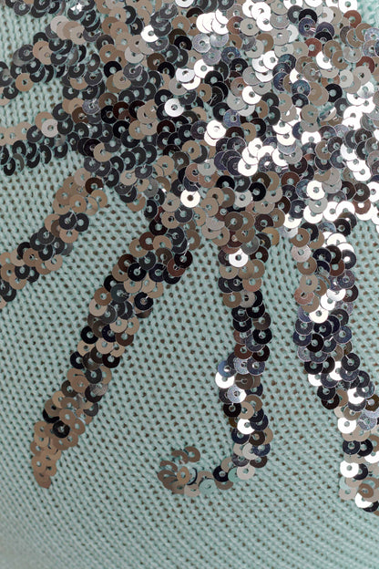 Robe Maxi Tricotée Ellington avec Paillettes - Lagoon