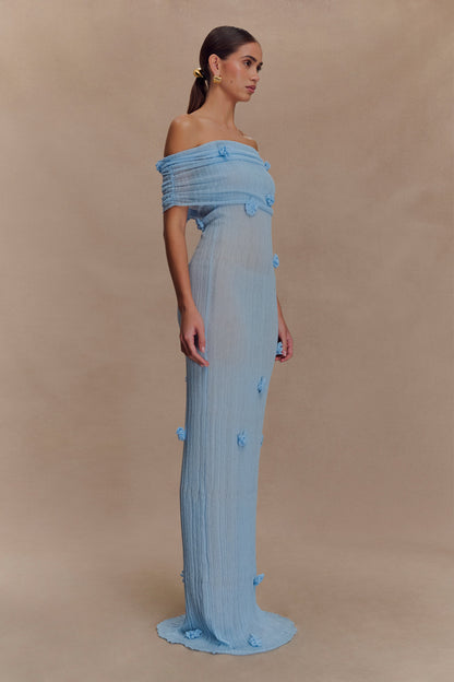 Robe Maxi Tricot Brynn Orchid - Bleu Bébé