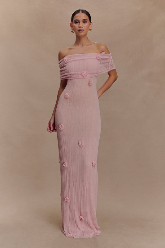 Robe Maxi Tricot Brynn Orchid - Rose Pastel