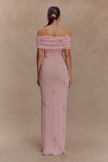 Robe Maxi Tricot Brynn Orchid - Rose Pastel