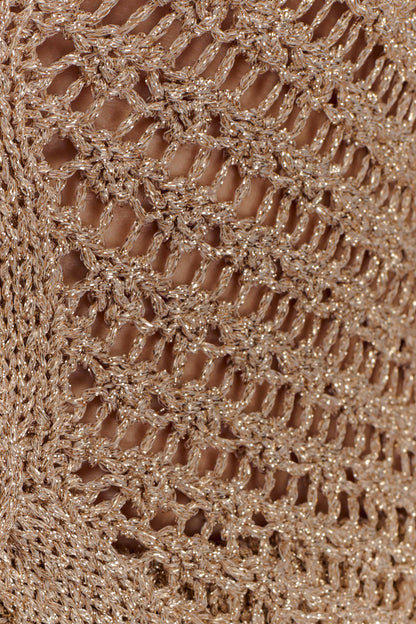 Pare-baïn en tricot métallisé Waverley - Or