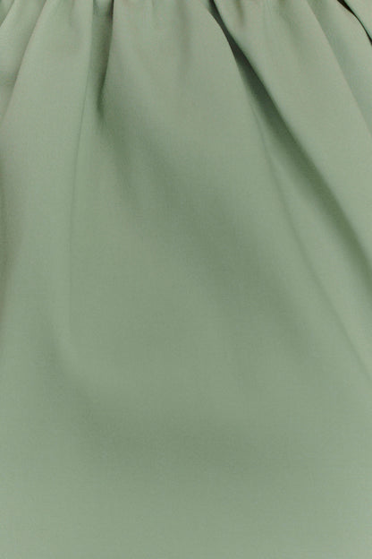 Mini-robe Ariana à col plissé - SAGE
