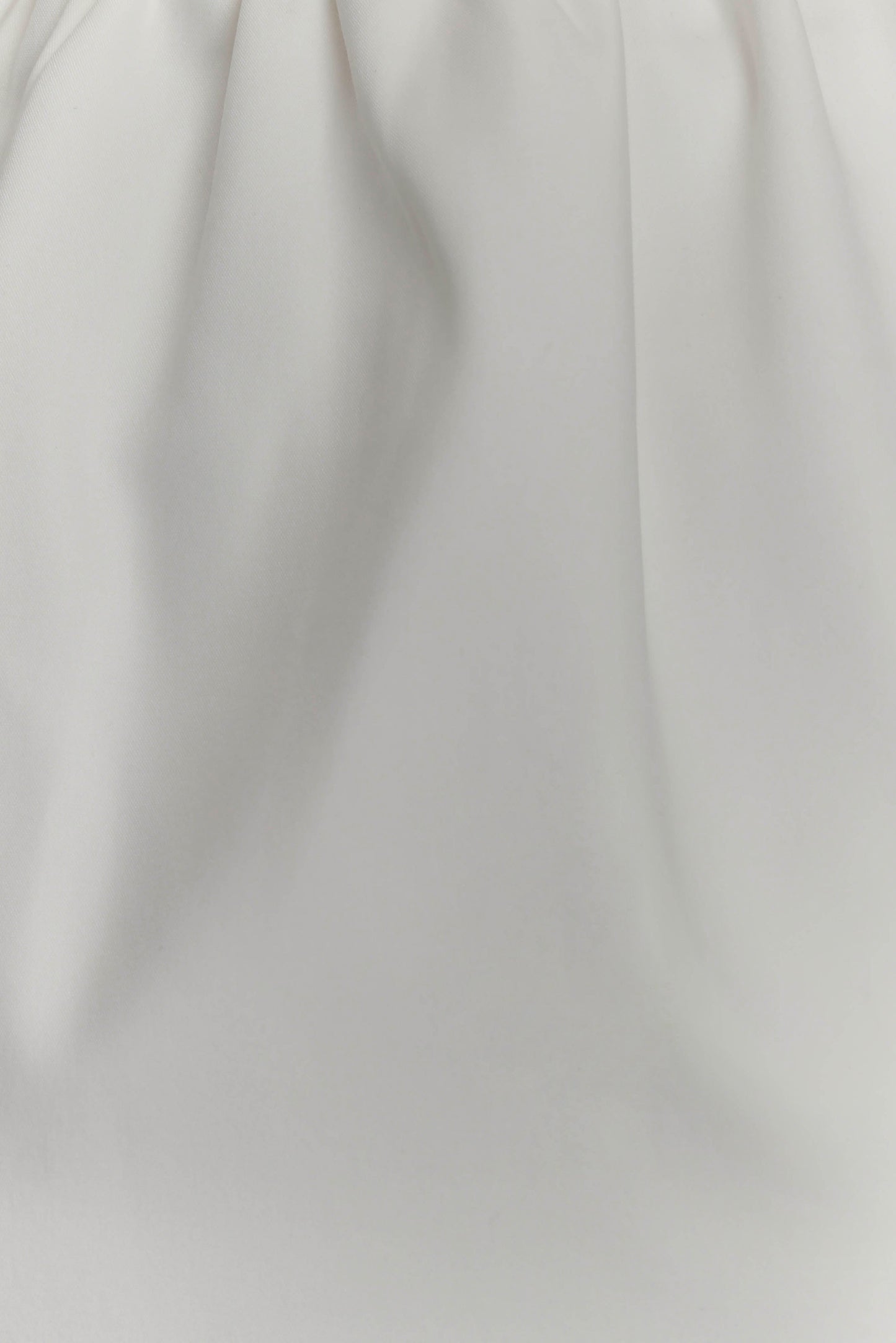 Mini-robe à col plissé Ariana - Ivoire