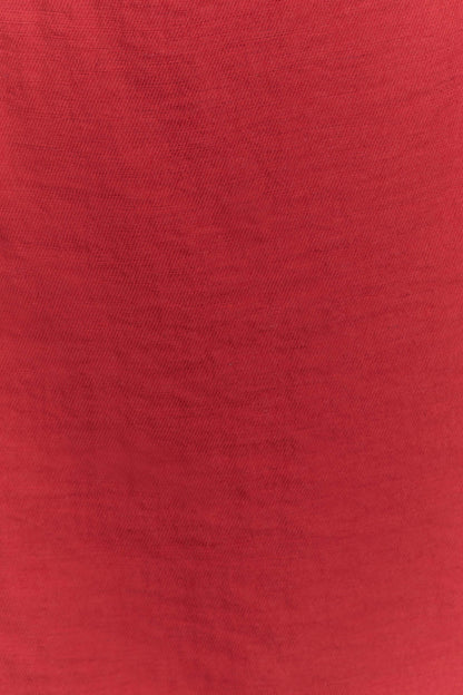 Halter à volants en lin Kallie - Rose brûlé