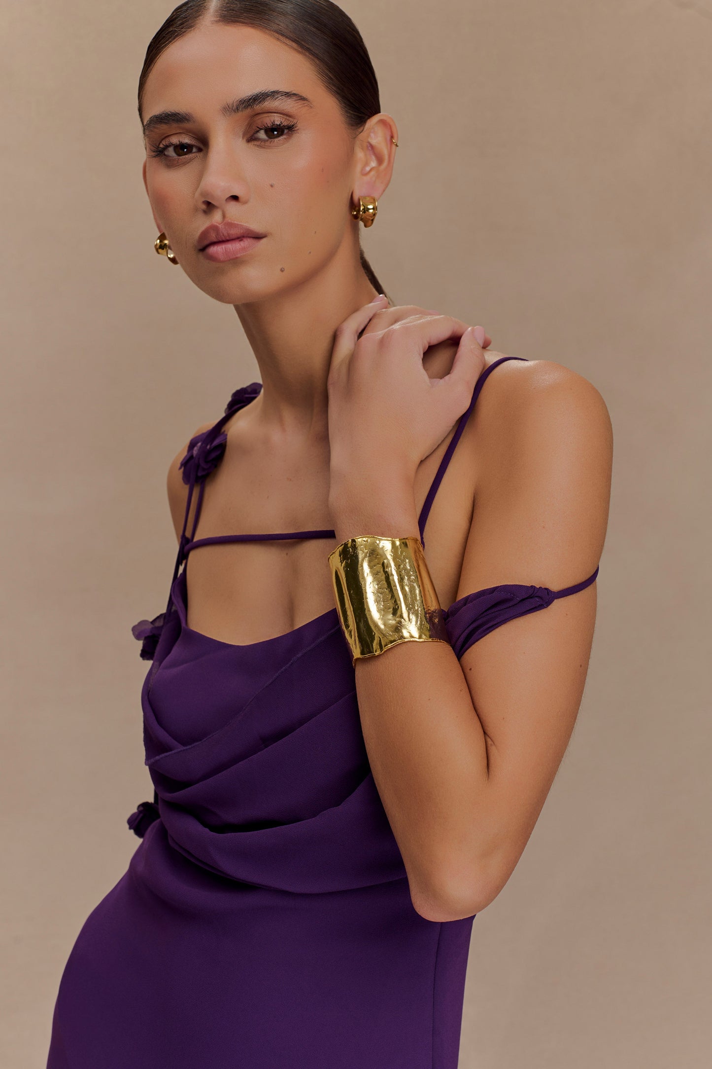 Bracelet Ilania à texture - Or