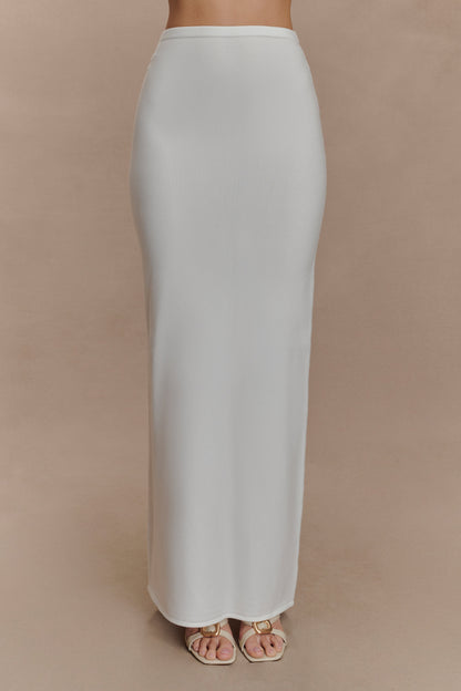 Jupe Maxi Tricot Alejandra - Blanche