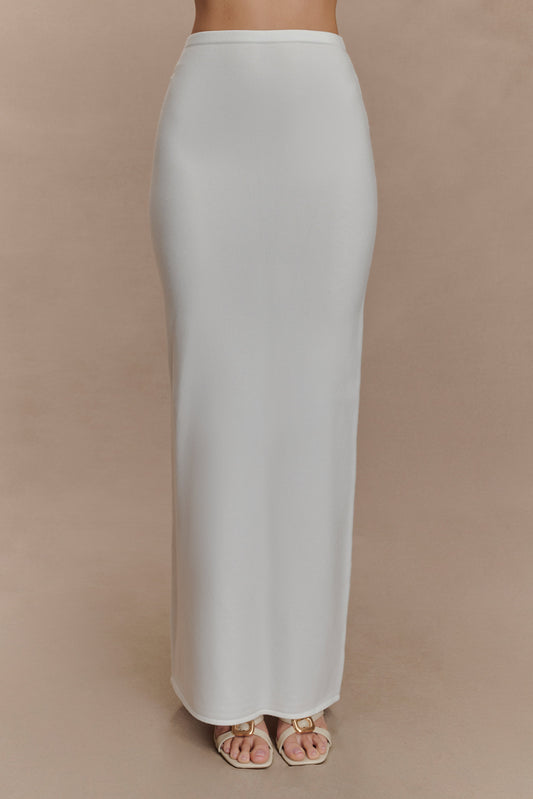 Jupe Maxi Tricot Alejandra - Blanche