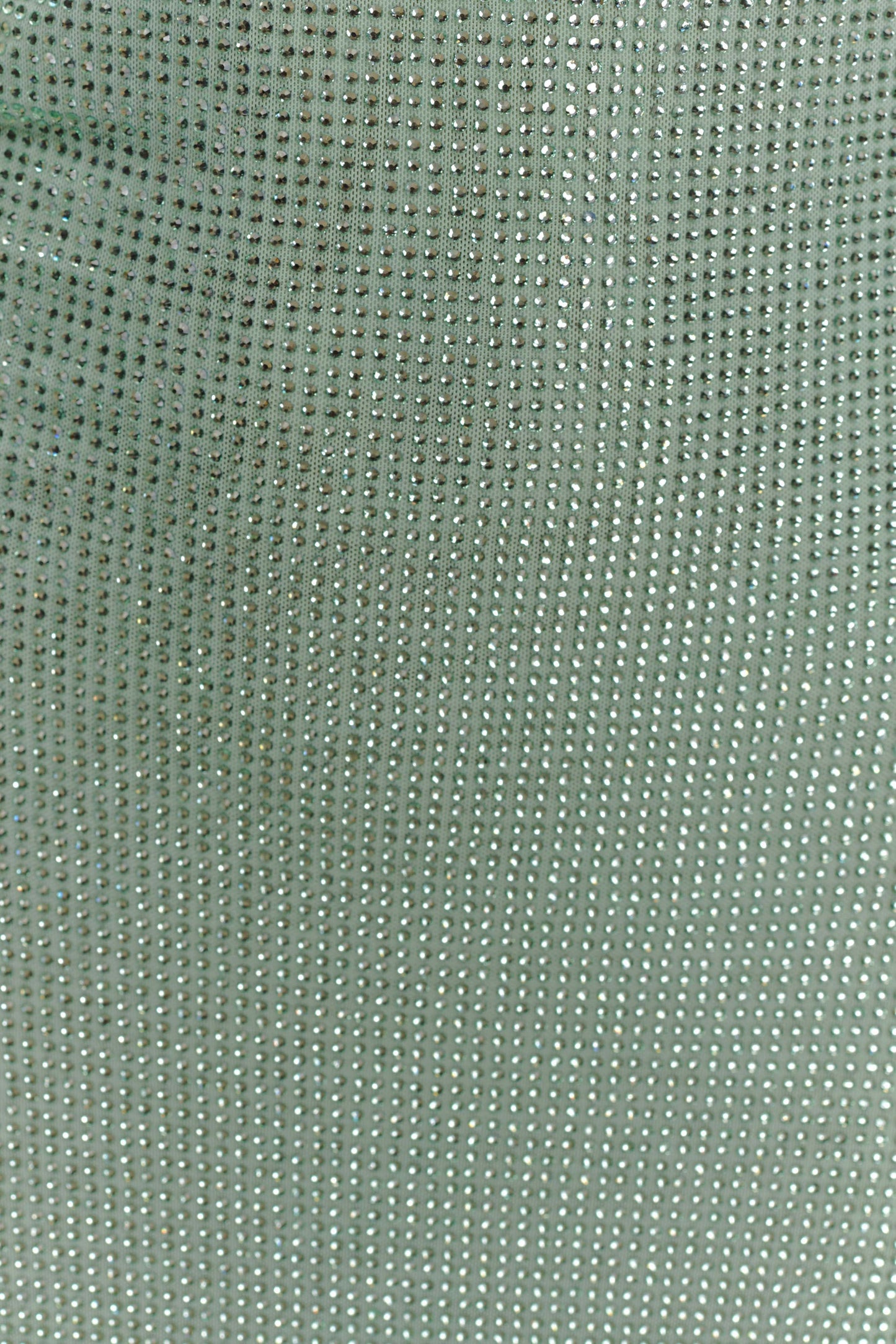 Genie Diamante Robe Midi à Manches Frangées - Menthe