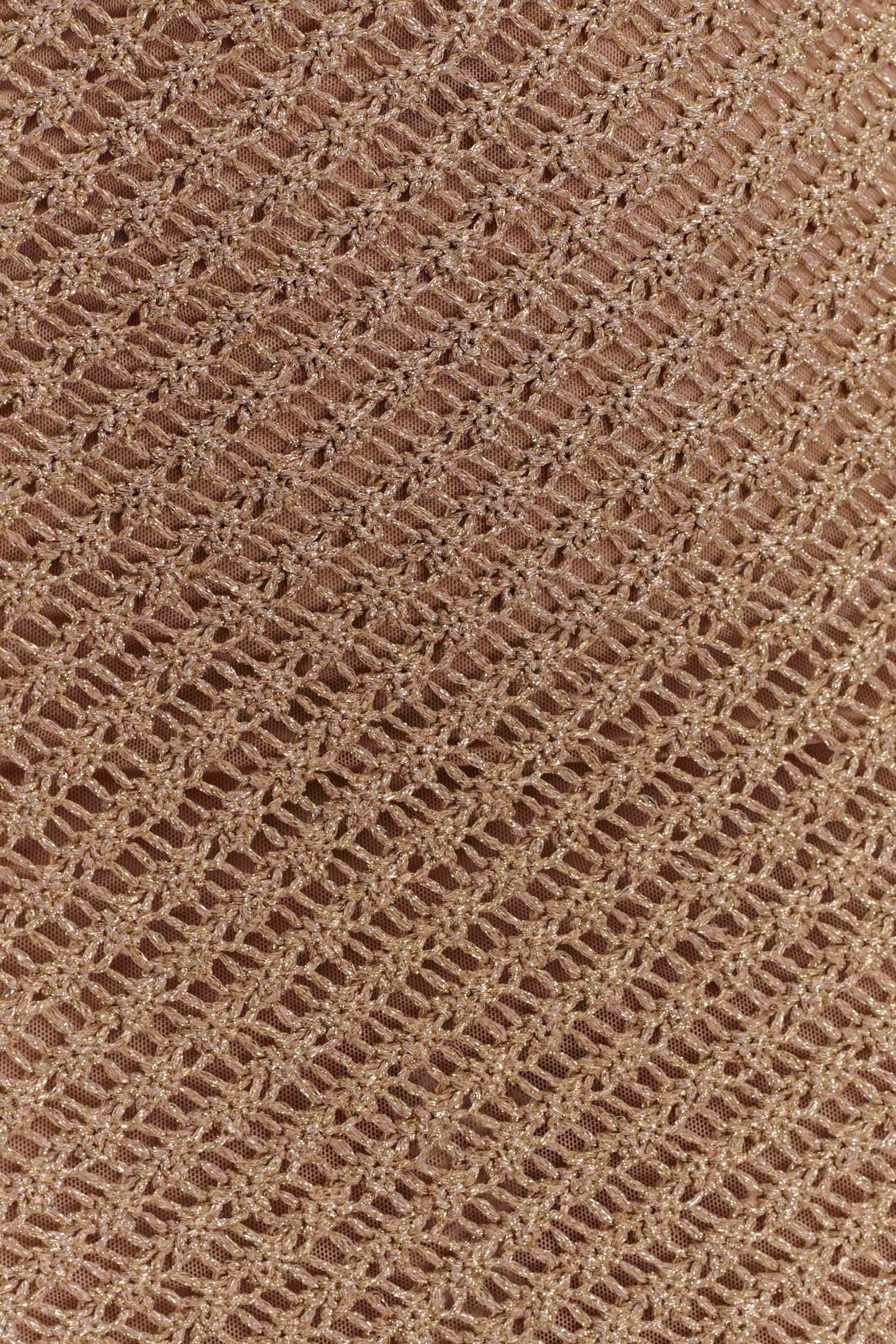 Robe midi en tricot métallisé à franges Raelynn - Or