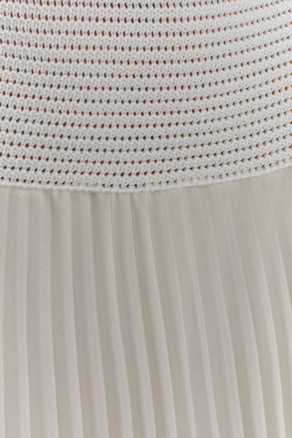 Robe Maxi Perle Croche Catherine - Blanche