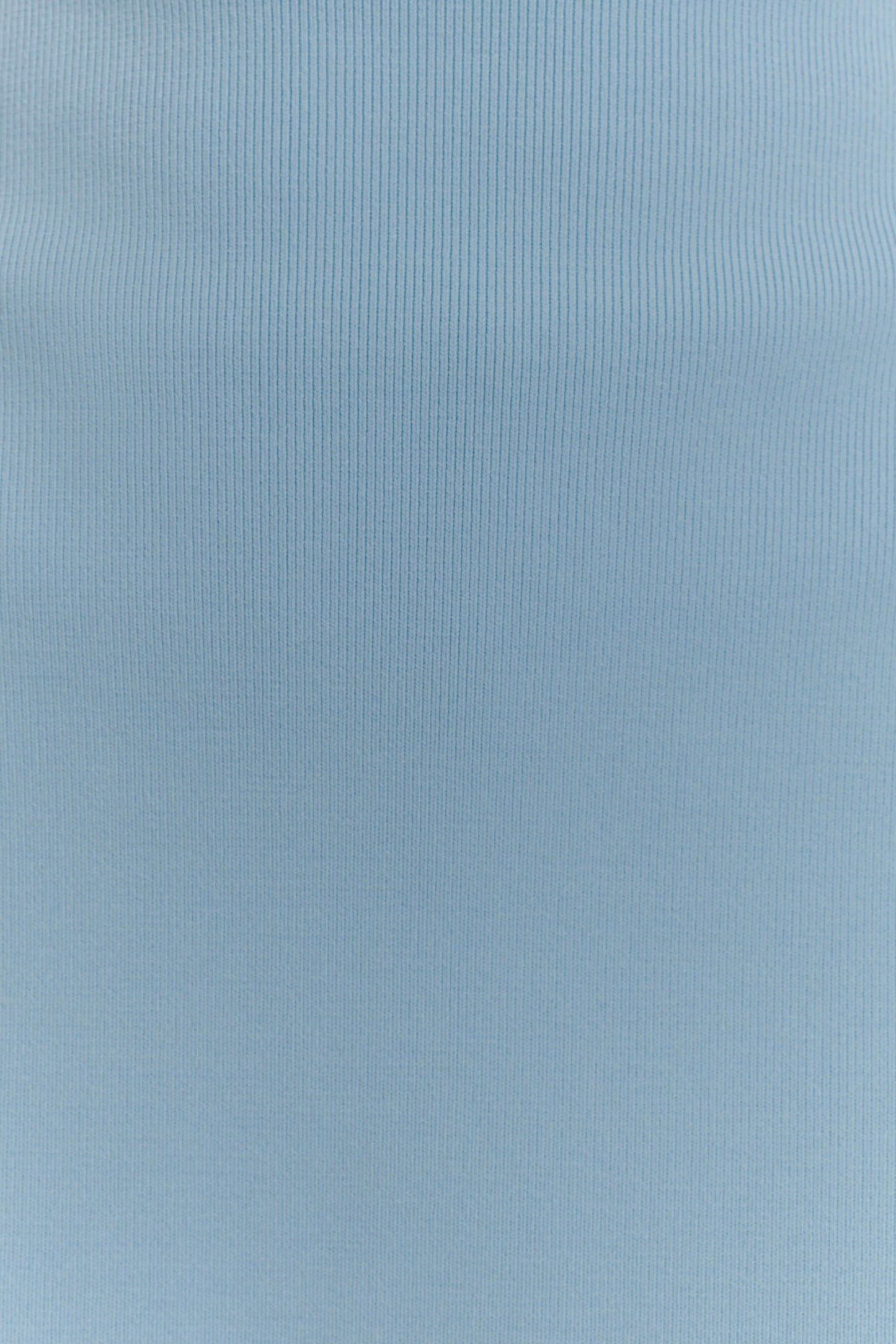 Top sans bretelles en jersey côtelé Anette - Bleu ciel