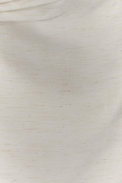 Robe mini en lin sans bretelles Steph - Blanche