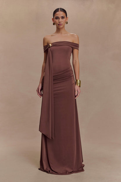 Robe Maxi Oliver Slinky - Chocolat