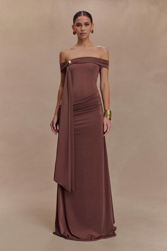 Robe Maxi Oliver Slinky - Chocolat