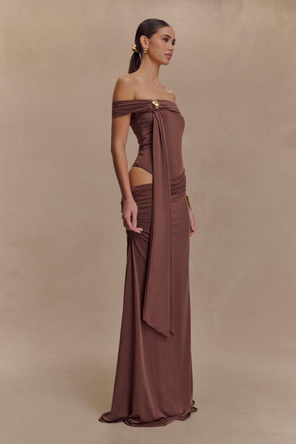 Robe Maxi Oliver Slinky - Chocolat