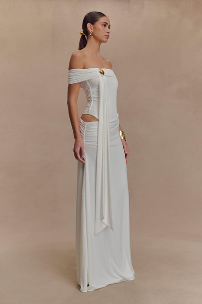 Robe Maxi Oliver Slinky - Blanche
