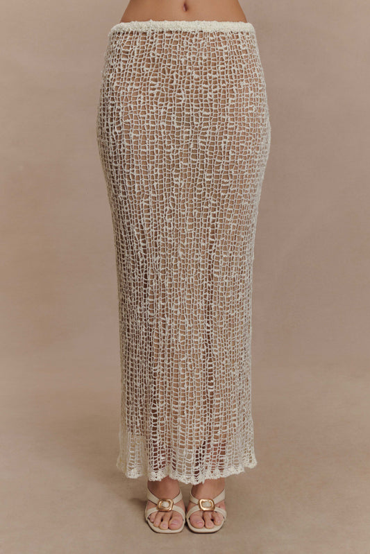 Jupe Maxi Tricot Cordelia - Ivoire