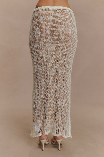 Jupe Maxi Tricot Cordelia - Ivoire