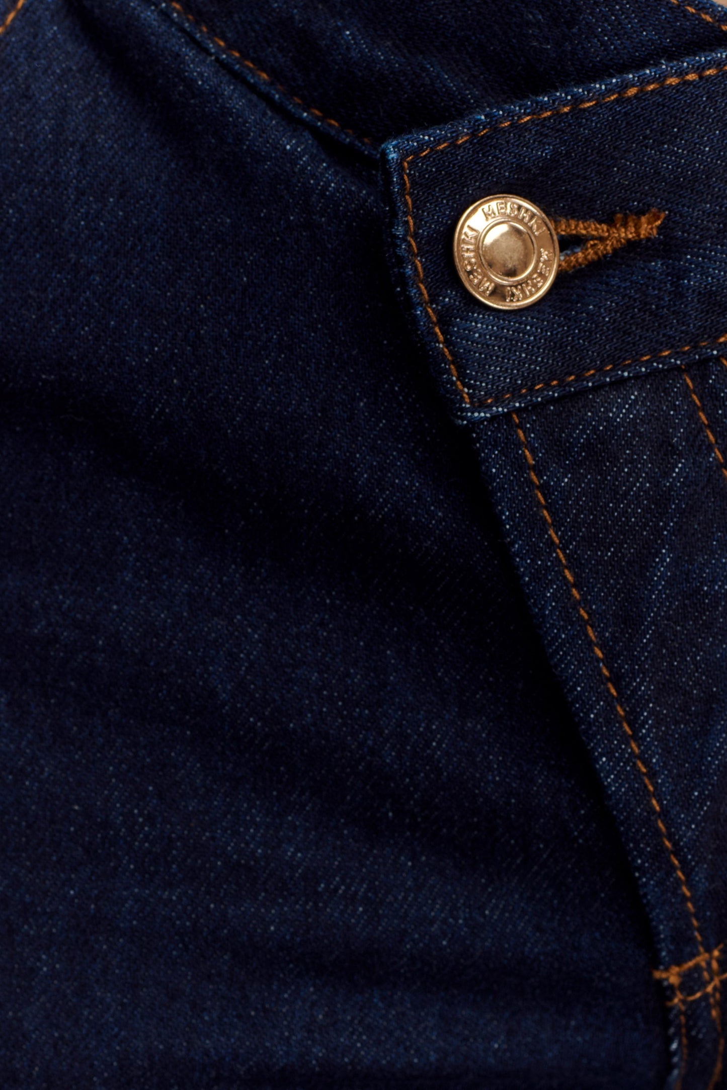 Jeans droit à devant en V Remington - Bleu indigo