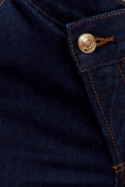 Jeans droit à devant en V Remington - Bleu indigo