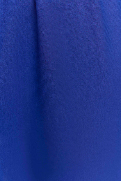 Pantalon droit transparent Tonya - Bleu cobalt