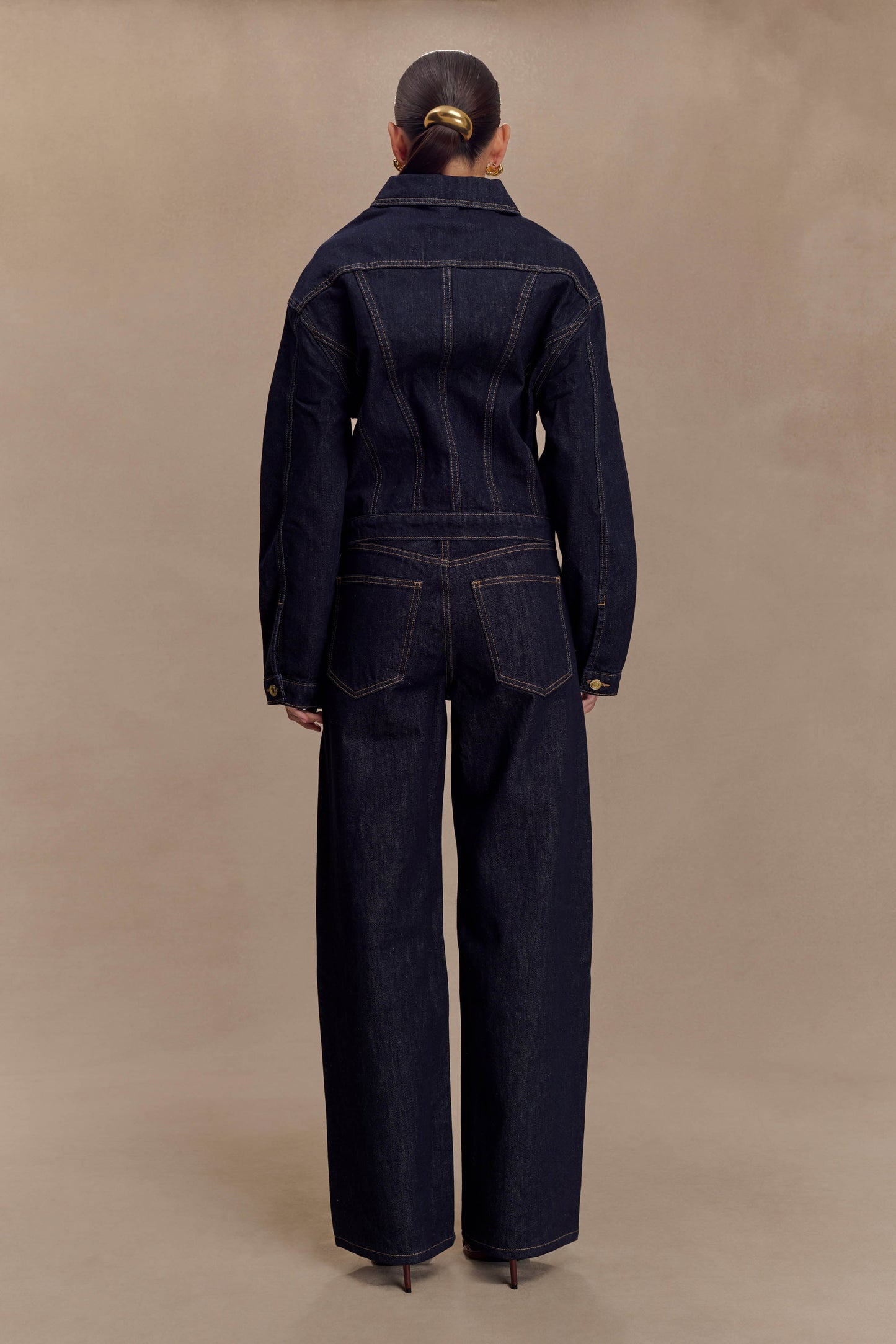 Veste en jean à taille ajustée Kirra - Bleu indigo délavé