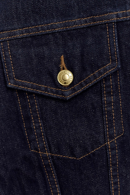 Veste en jean à taille ajustée Kirra - Bleu indigo délavé