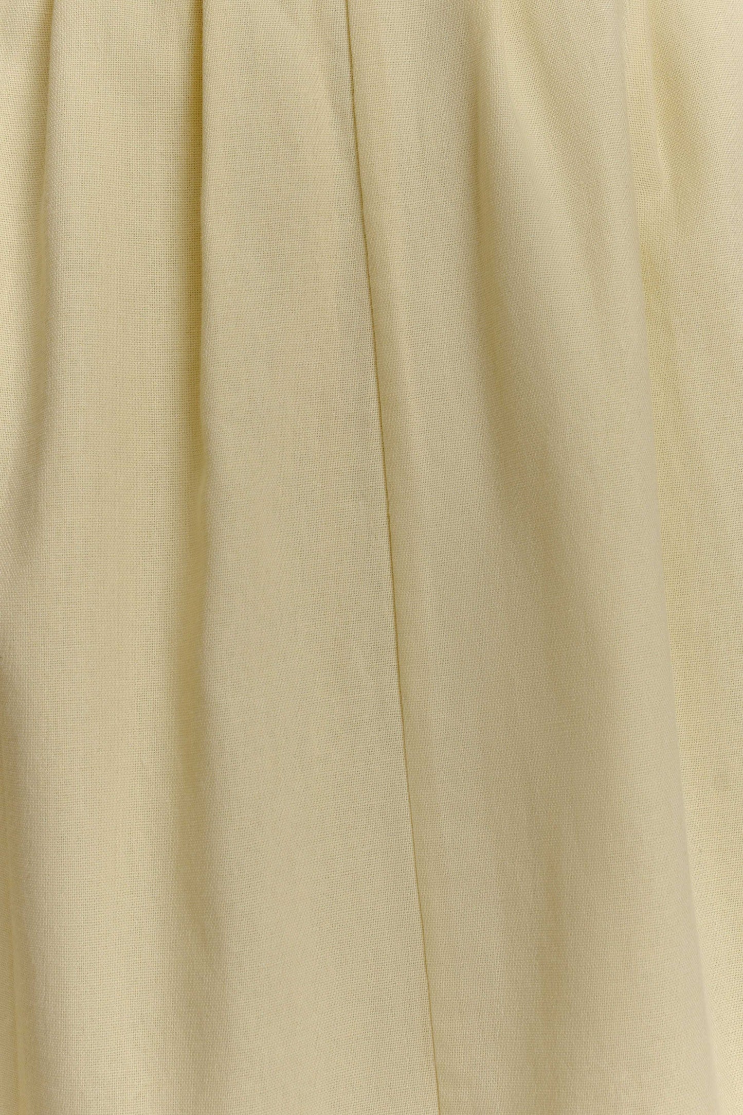 Robe midi en lin à boutons Aysha - Citron