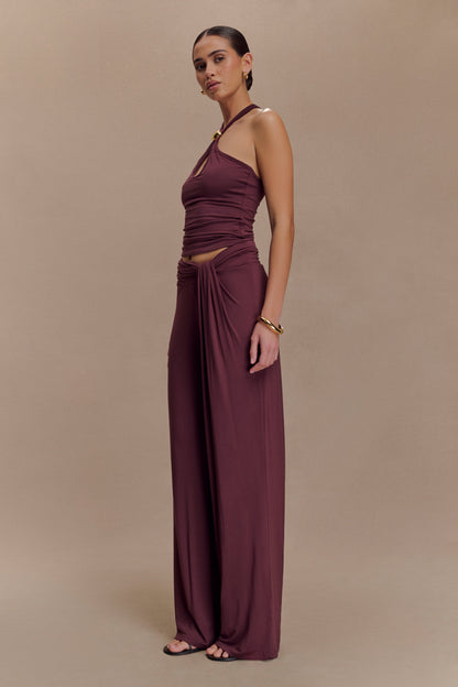 Débardeur Ramona en Modal avec accessoires - Brun-rouge