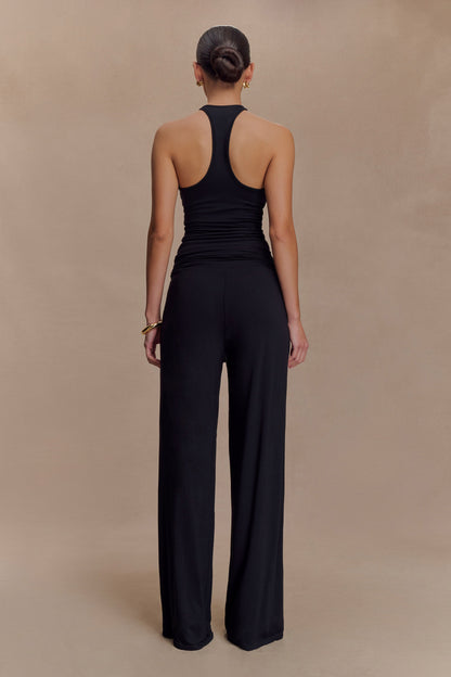 Pantalon droit en modal Ramona - Noir