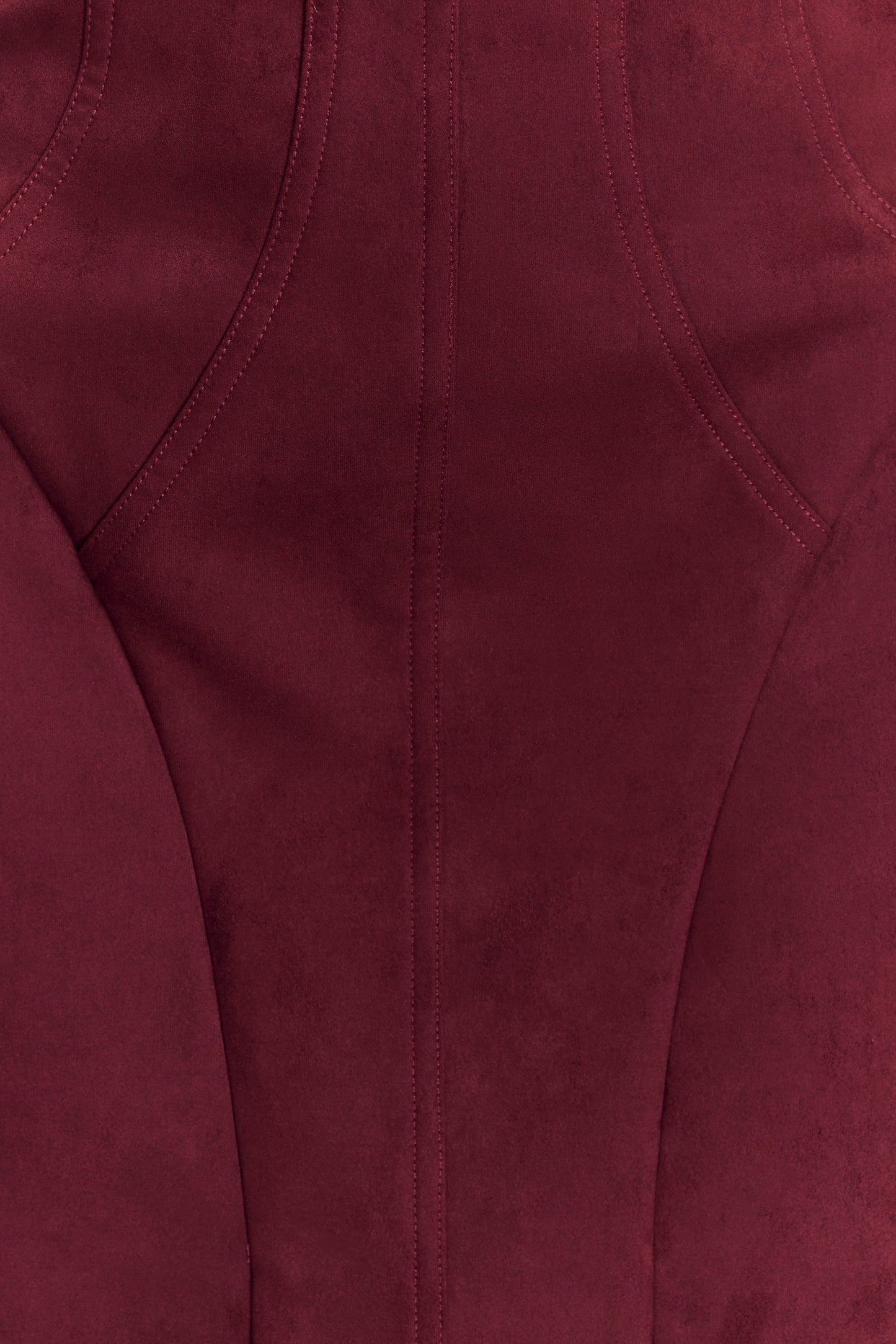 Mini-robe Andy en similicuir - Vin rouge