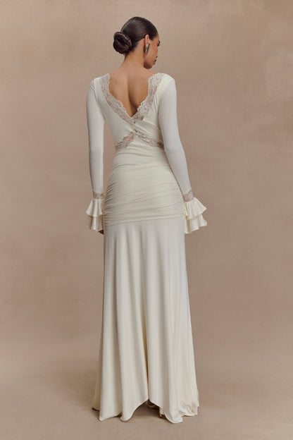 Robe Maxi en Dentelle Electra - Ivoire