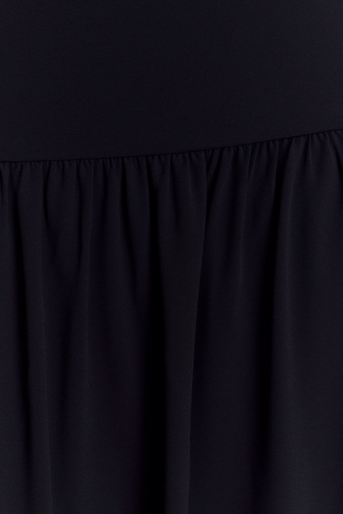 Robe midi en mousseline de soie Georgina - Noir