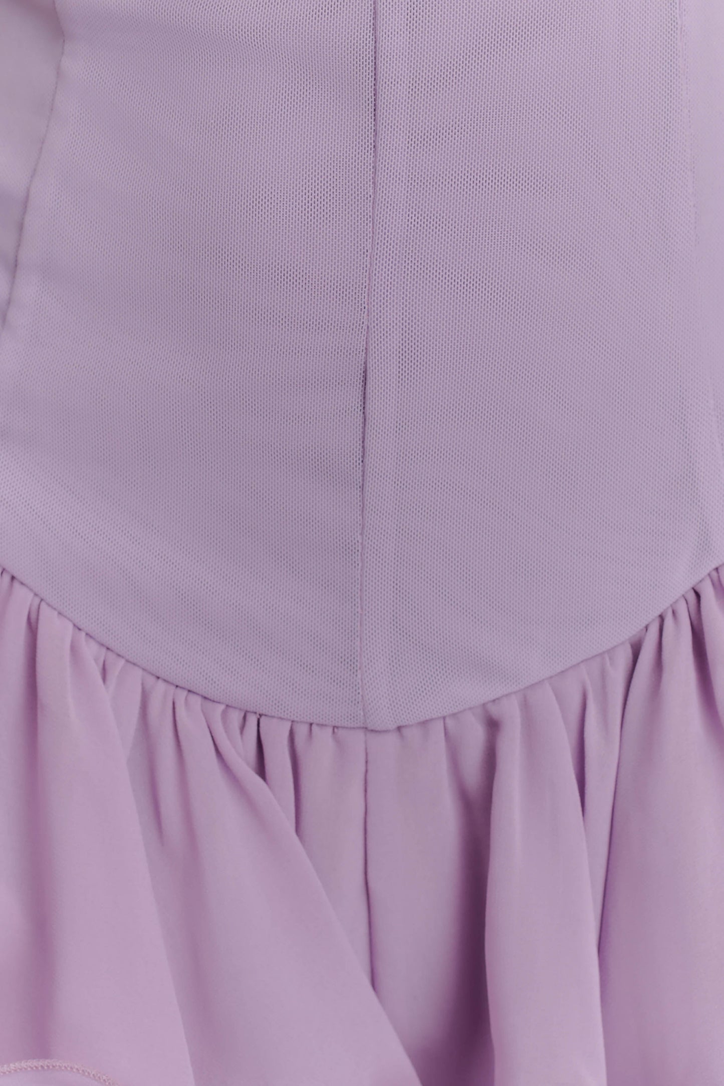 Mini-robe en tulle à volants Calantha - Lilas