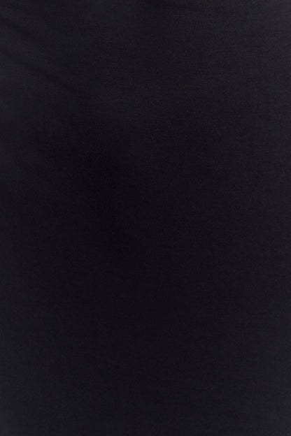 Haut Ellerie à dos nageur et longueur allongée - Noir