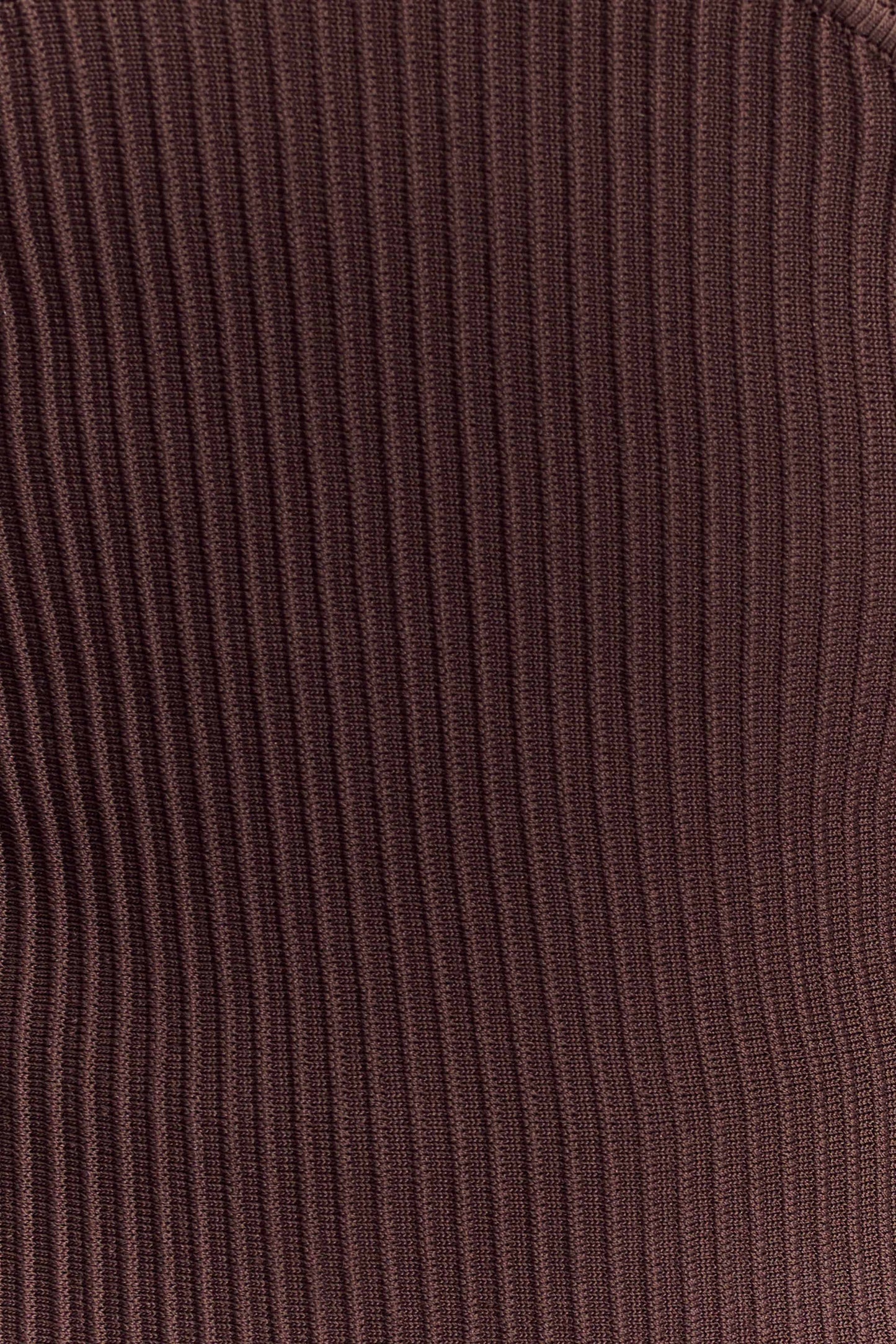 Elodie Haut en Tricot à Bonnets sans Bretelles - Chocolat