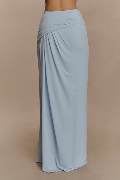 Jupe Maxi Étroite Calandra - Bleu Clair