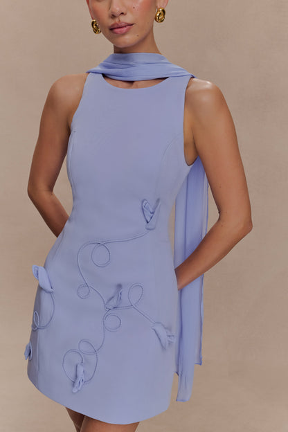 Mini-robe brodée Skyler Suiting - Lilas