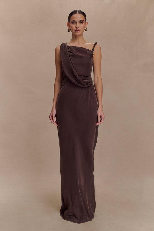 Robe Maxi Dégradée Lorieanne - Chocolat Noir