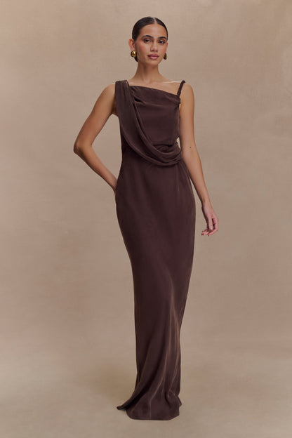 Robe Maxi Dégradée Lorieanne - Chocolat Noir