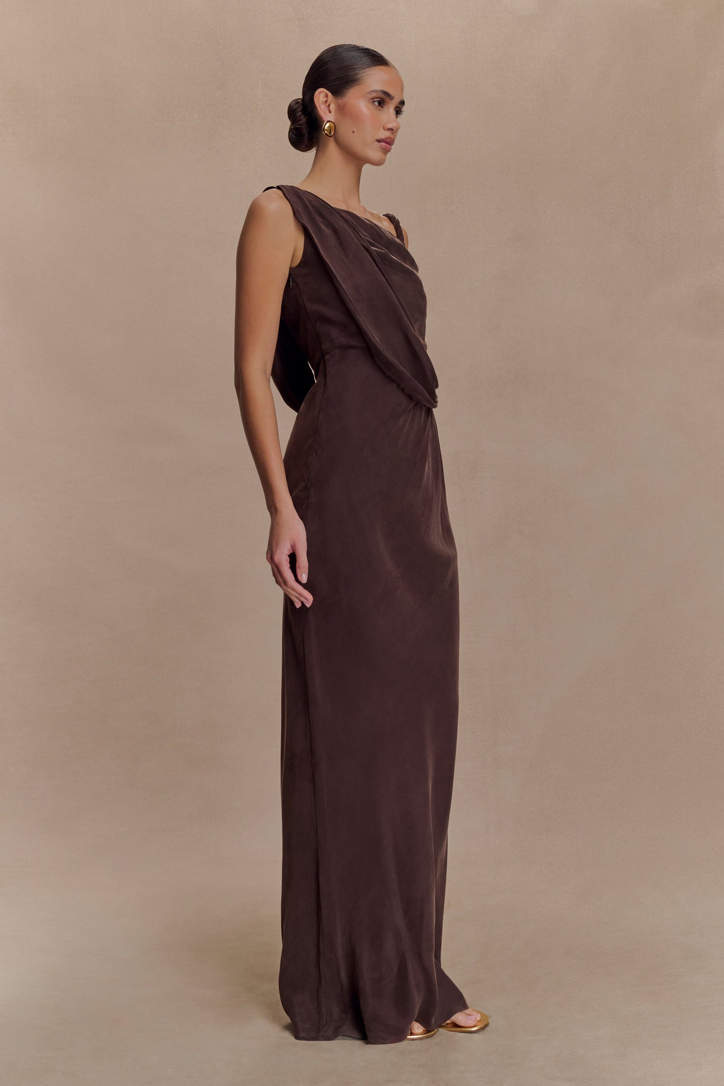 Robe Maxi Dégradée Lorieanne - Chocolat Noir