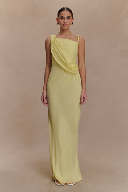 Robe Maxi Découpe Lorieanne - Citron