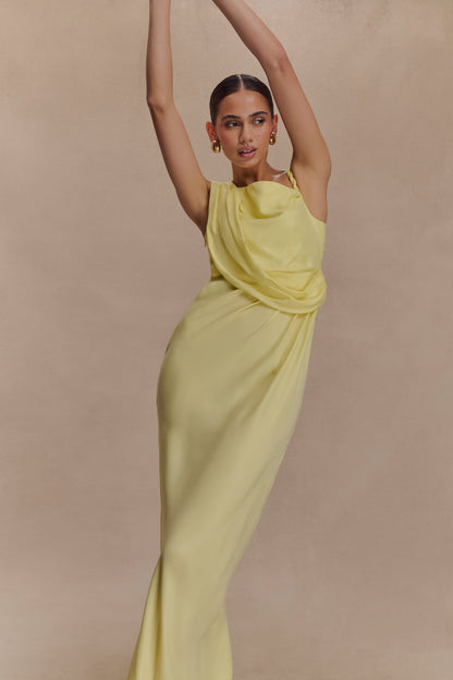 Robe Maxi Découpe Lorieanne - Citron